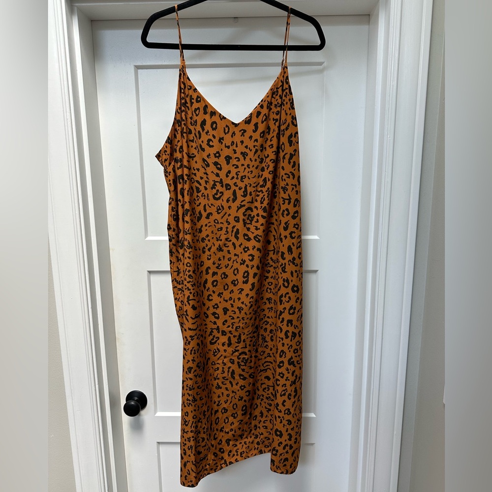 Madewell Eva side slit silk slip dress size 20